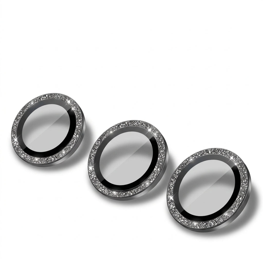 Glitter Tempered Glass Camera Lens Protector