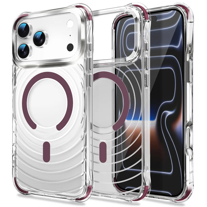 Clear MagSafe Shockproof Case for iPhone