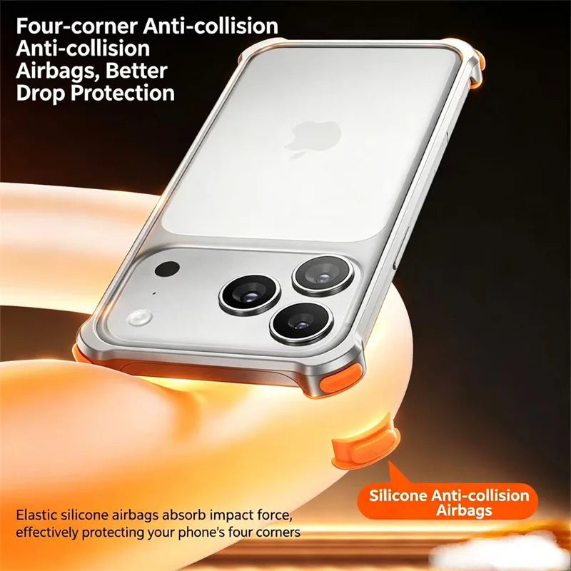 Aluminum Alloy Lens Protection Bumper Case for iPhone
