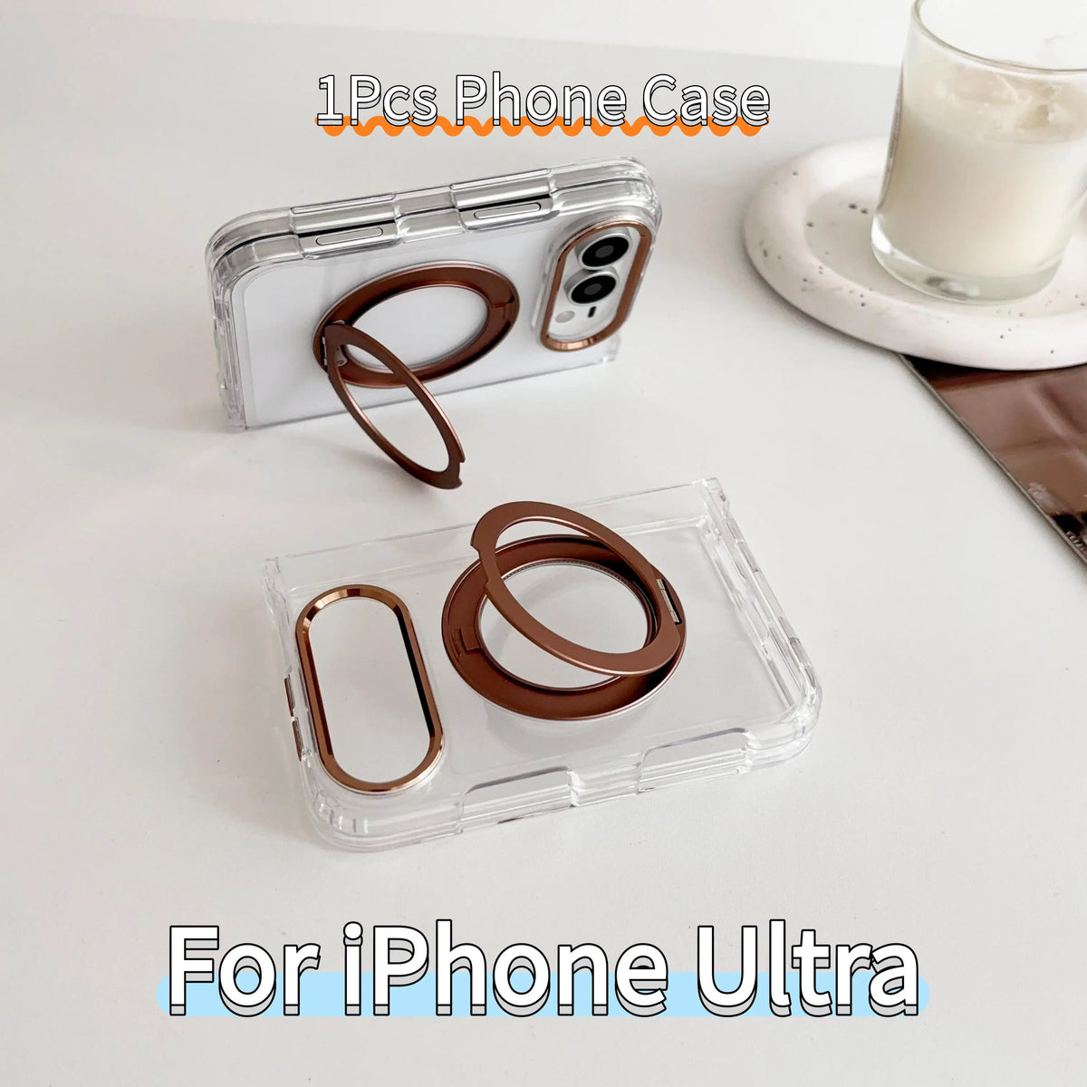 3-in-1 360° Magnetic Transparent Case for iPhone