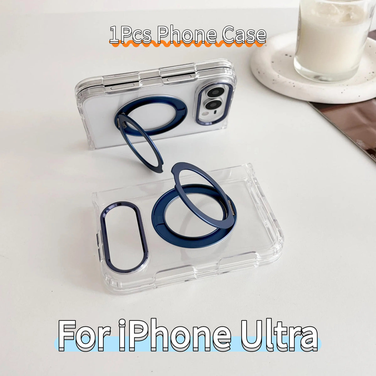 3-in-1 360° Magnetic Transparent Case for iPhone