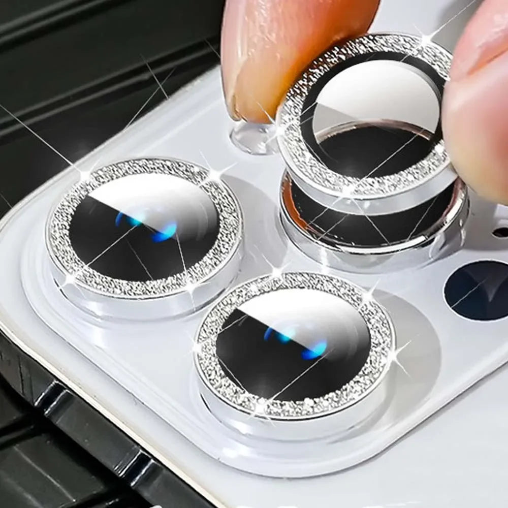 Glitter Tempered Glass Camera Lens Protector