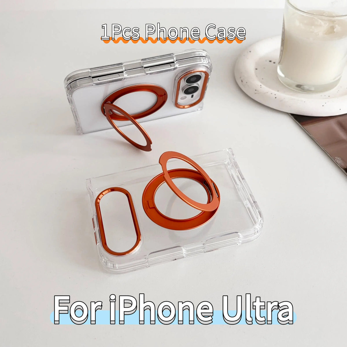 3-in-1 360° Magnetic Transparent Case for iPhone