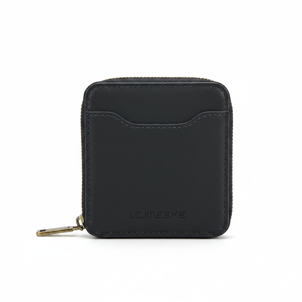 MagSafe Magnetic Zipper Leather Phone Wallet