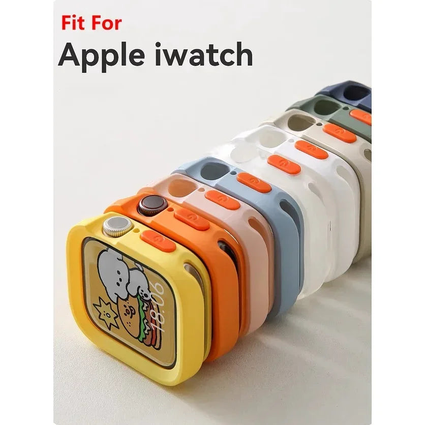 Soft Silicone Bumper Case for Apple Watch