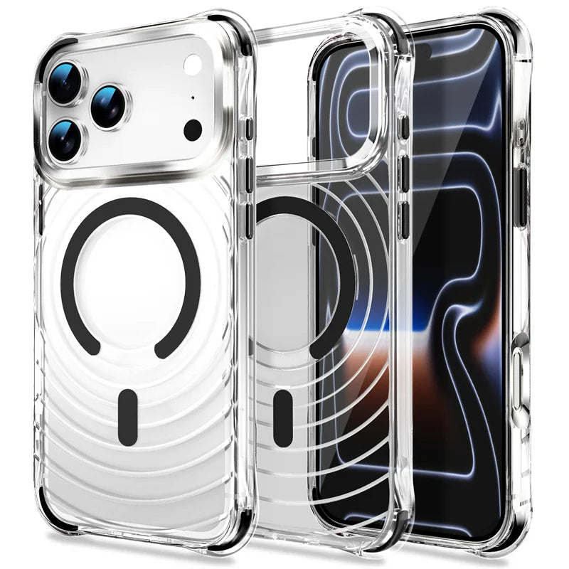 Clear MagSafe Shockproof Case for iPhone