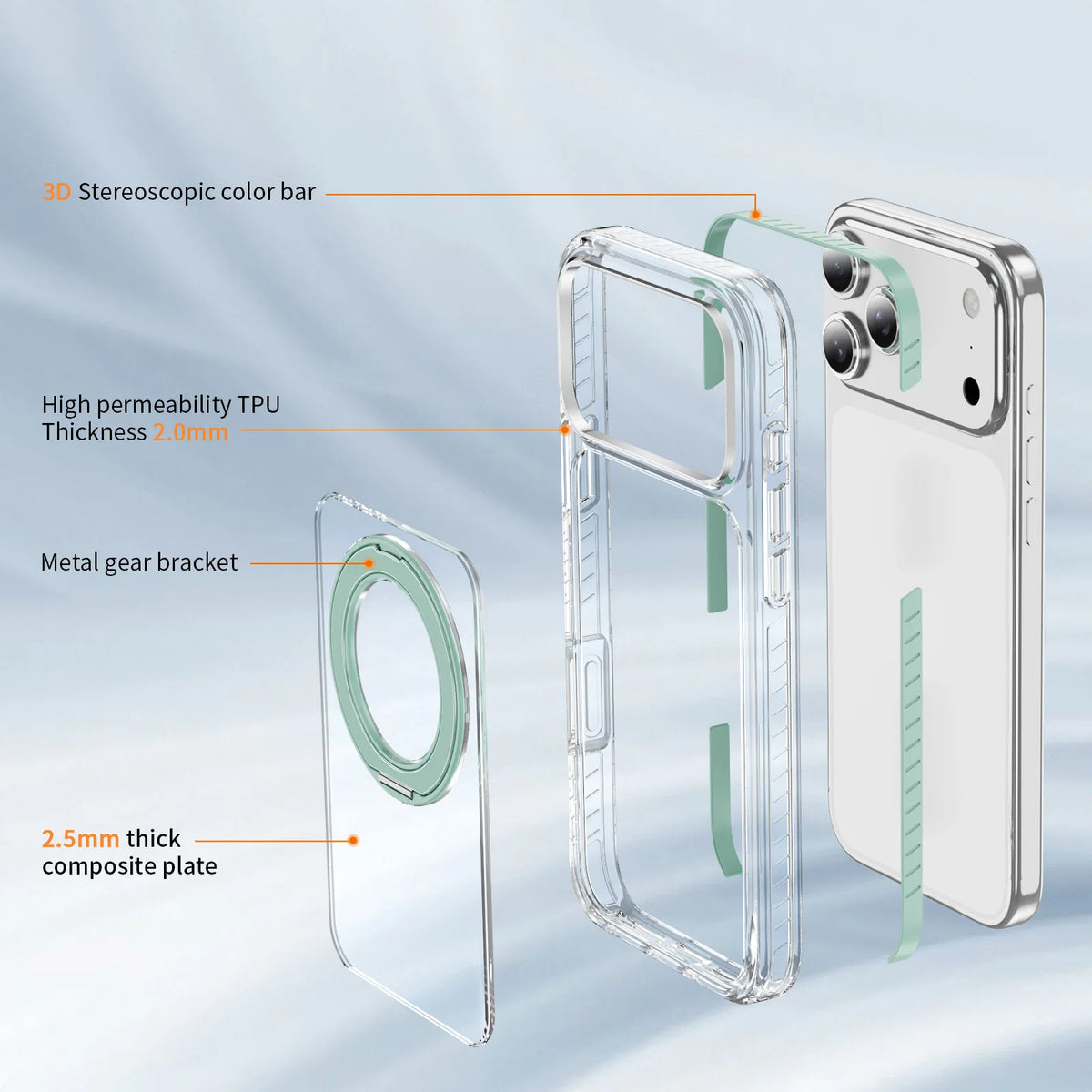 360° Rotating Ring MagSafe Case for iPhone