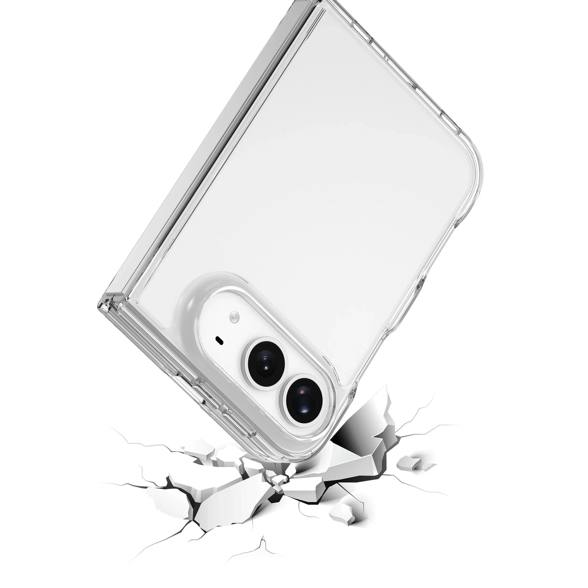 Clear Anti-Yellow Case for iPhone Fold