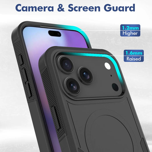 2-in-1 Heavy Armor Magnetic Charging Case for iPhone