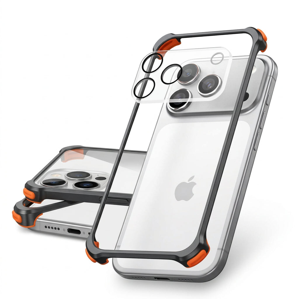 Aluminum Alloy Lens Protection Bumper Case for iPhone