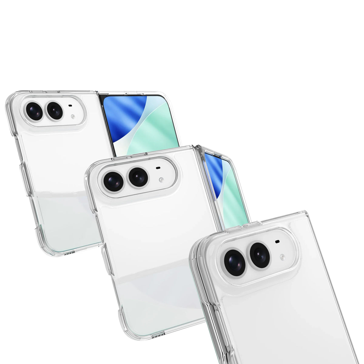 Clear Anti-Yellow Case for iPhone Fold