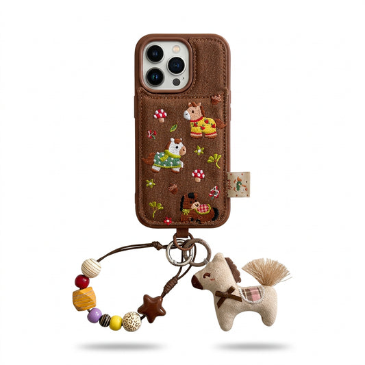Grid Pattern Hard PC Case for iPhone