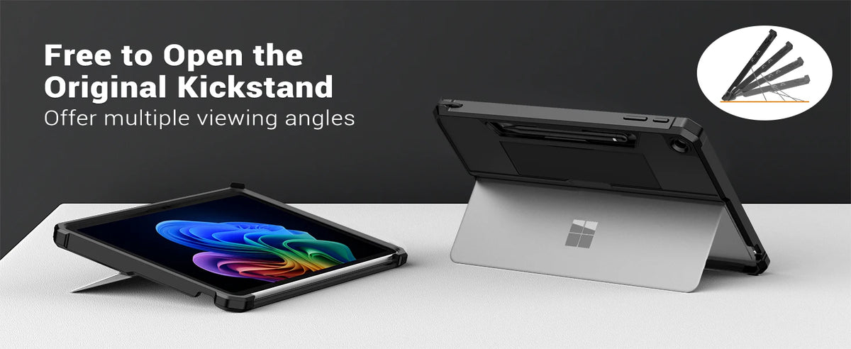 Rugged Protective Case with Pen Holder for Microsoft Surface Pro 12"