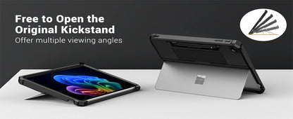 Rugged Protective Case with Pen Holder for Microsoft Surface Pro 12"