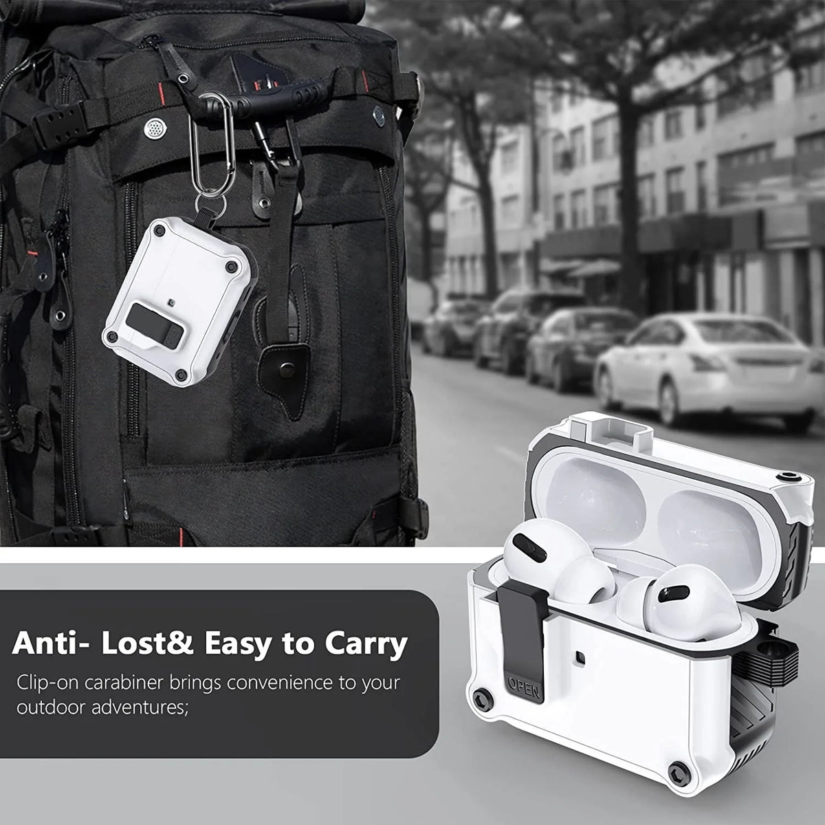 Security Lock Shockproof AirPods Case
