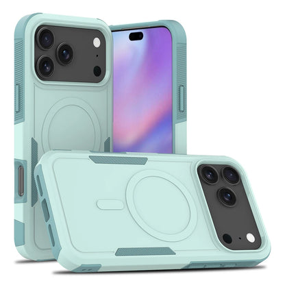 2-in-1 Heavy Armor Magnetic Charging Case for iPhone