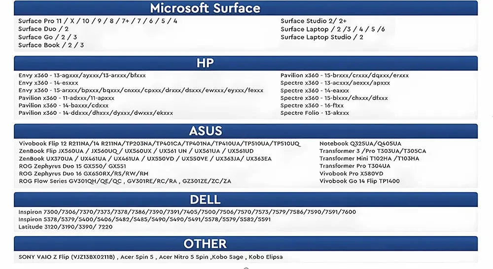 Slim Pen 2 Stylus Pen for Microsoft Surface