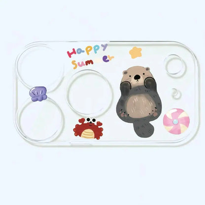 Cartoon Animal Camera Lens Protector for iPhone