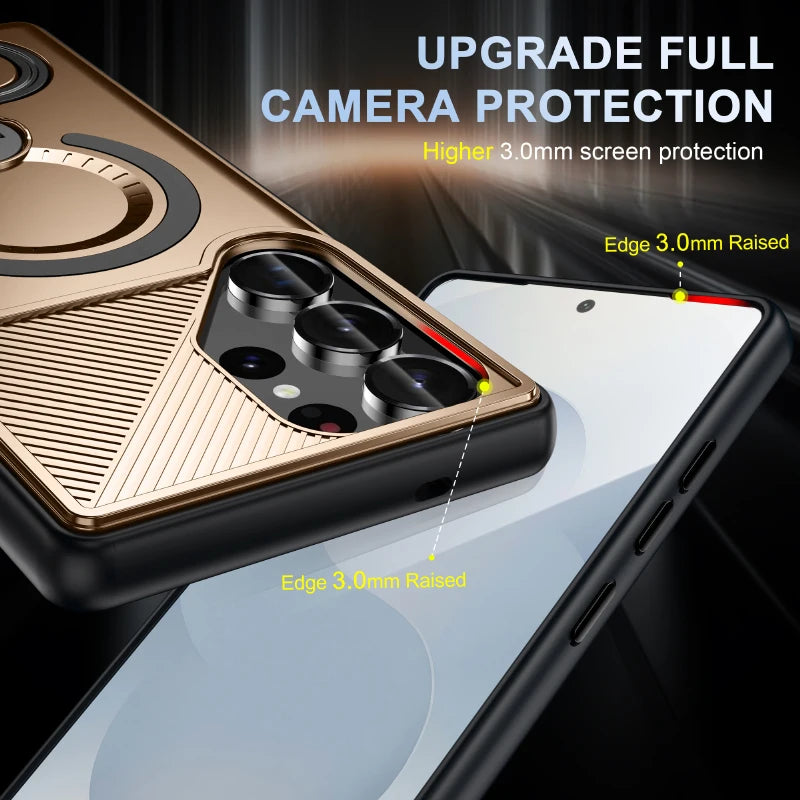 MagSafe 360° Rotating Metal Ring Armor Case for Samsung Galaxy