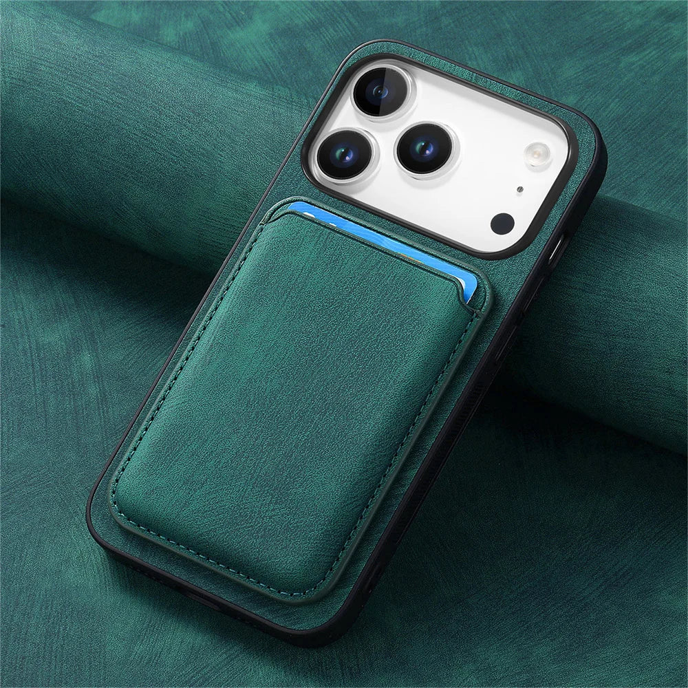 Detachable Magnetic Card Holder Case for iPhone