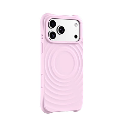 Wave Pattern MagSafe Liquid Silicone iPhone Case