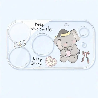 Cartoon Animal Camera Lens Protector for iPhone