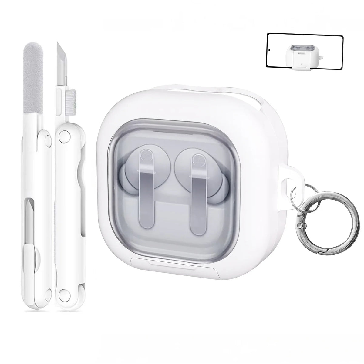 Transparent Hard Case for Galaxy Buds 4 Pro