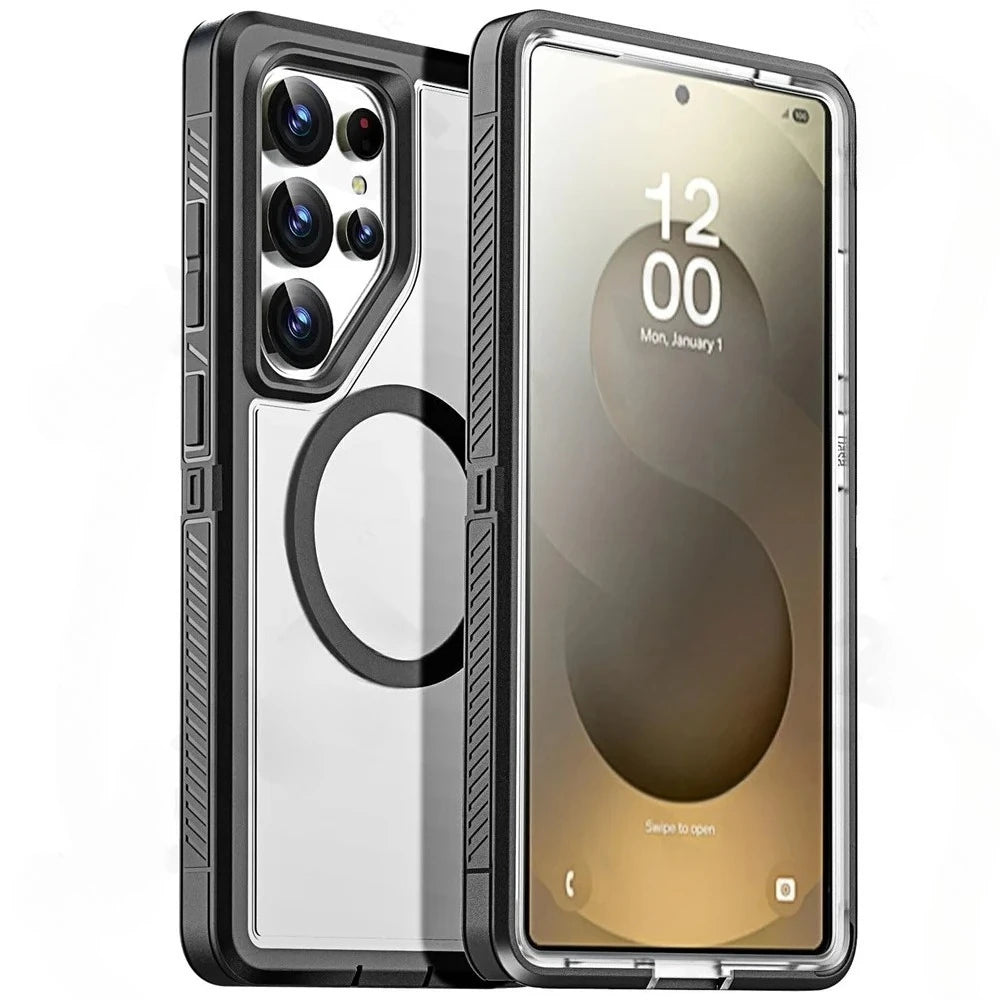 Tough Matte Silicone PC Case for Samsung Galaxy
