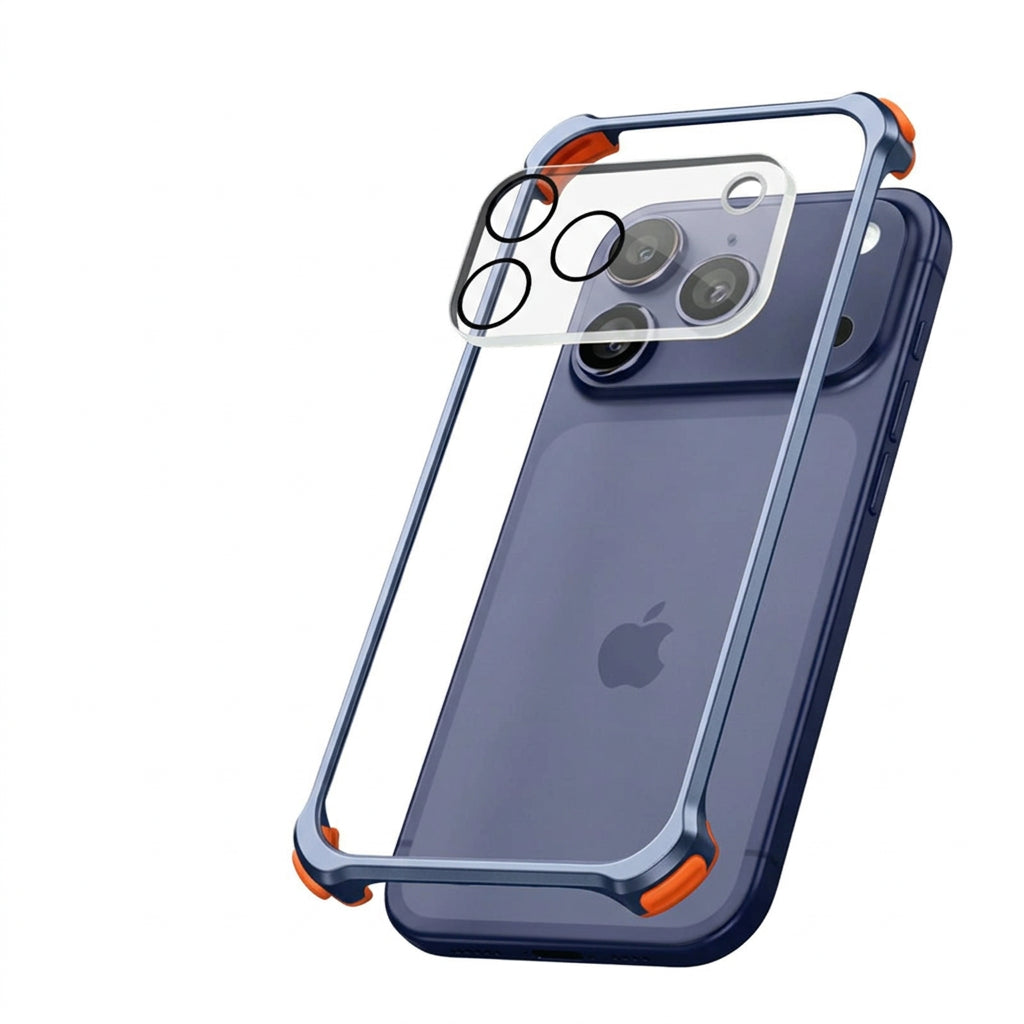 Aluminum Alloy Lens Protection Bumper Case for iPhone
