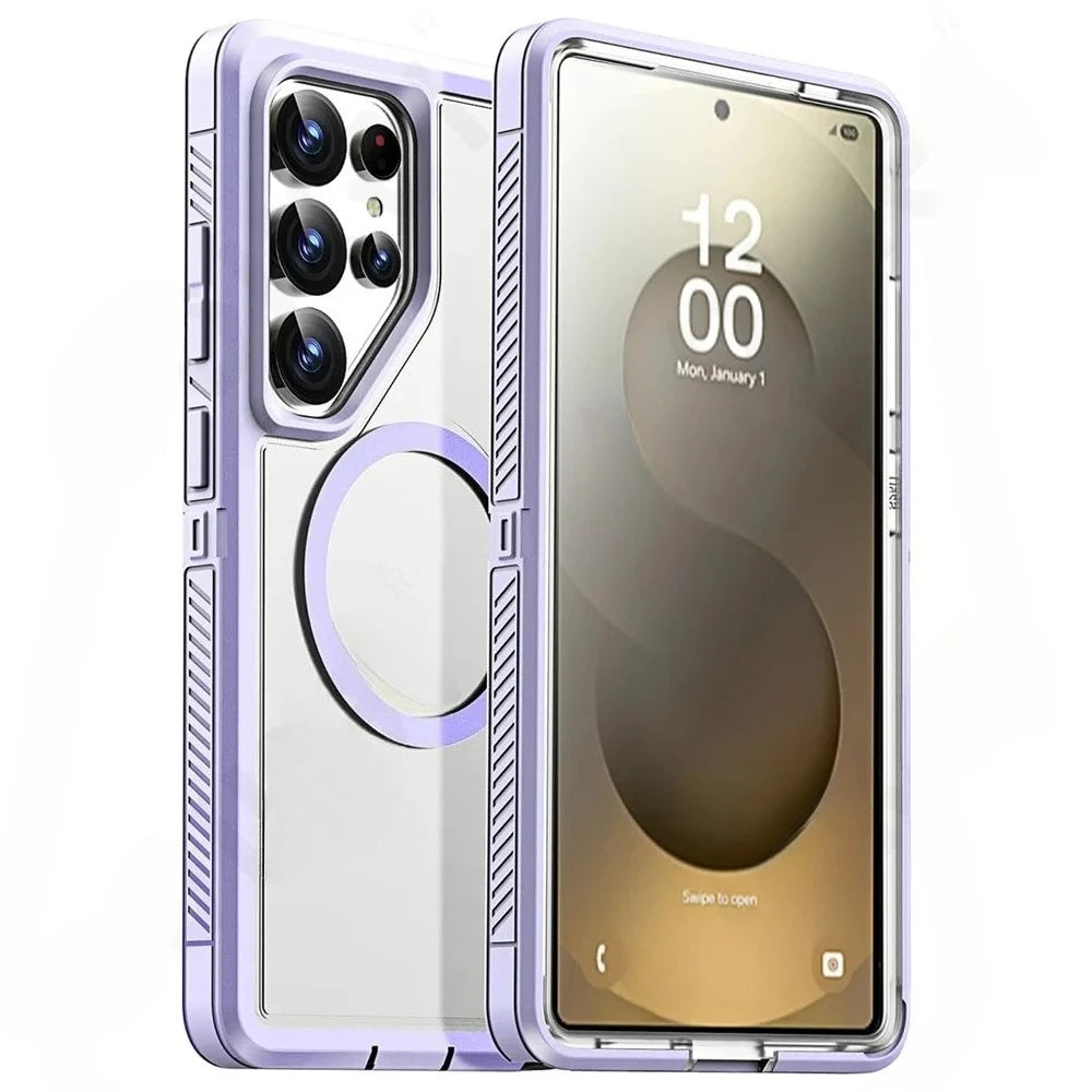 Tough Matte Silicone PC Case for Samsung Galaxy