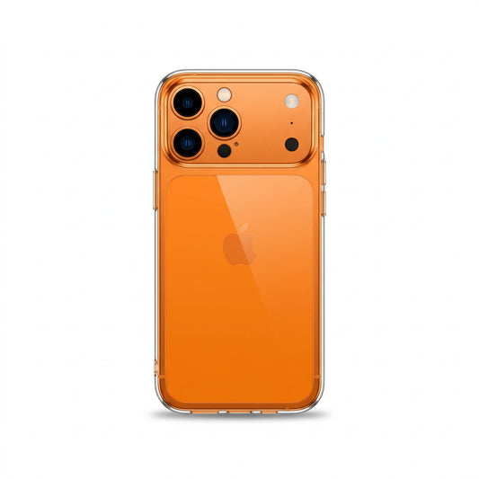 Ultra Thin Transparent Orange Case for iPhone