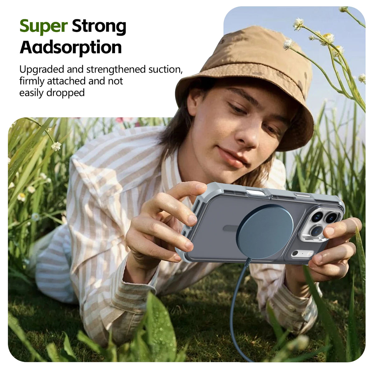 Clear Matte MagSafe Armor iPhone Case