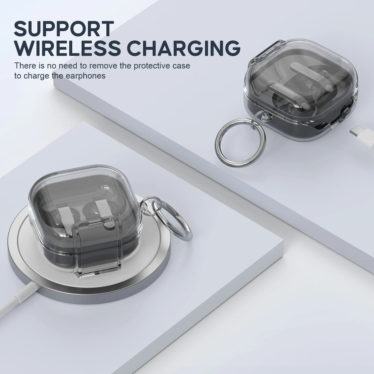 Transparent Lock Samsung Galaxy Buds4 Case
