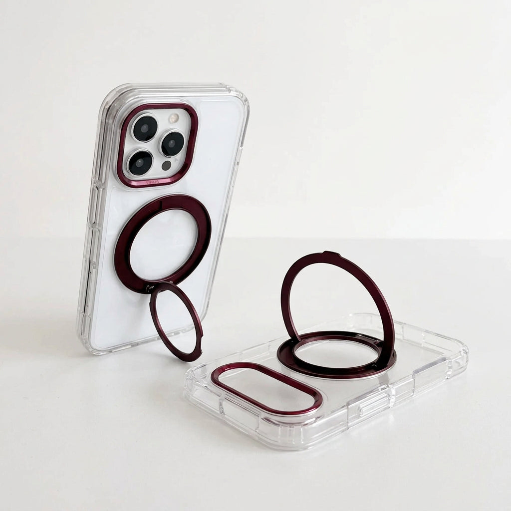 3-in-1 360° Magnetic Transparent Case for iPhone