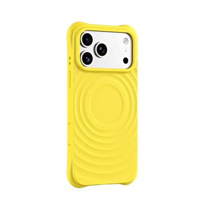 Wave Pattern MagSafe Liquid Silicone iPhone Case