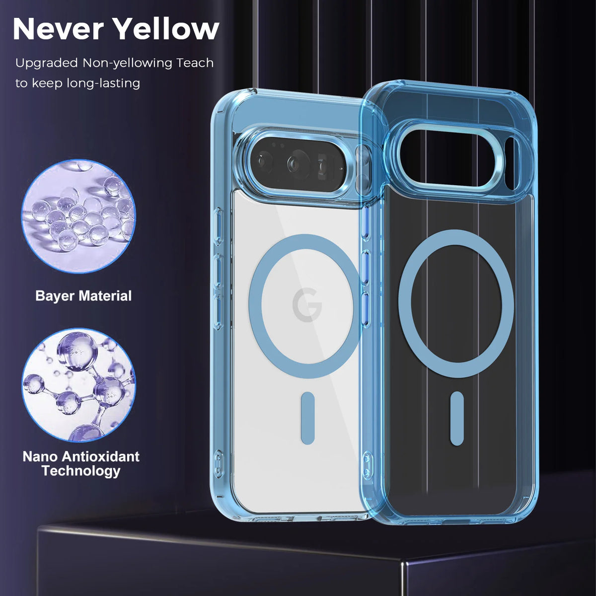Luxury Clear Magnetic Google Pixel Case