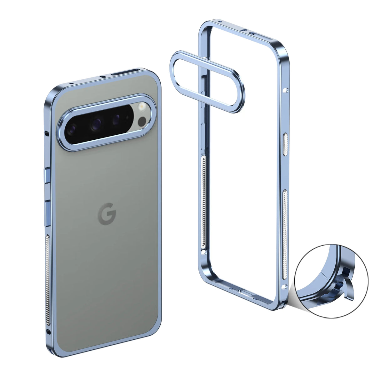 Luxury Metal Frame Google Pixel Case