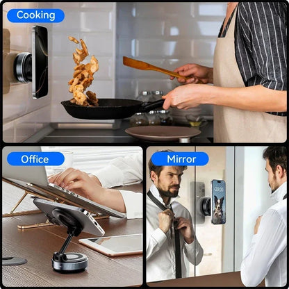 360° Magnetic Car Phone Mount with Vacuum Suction