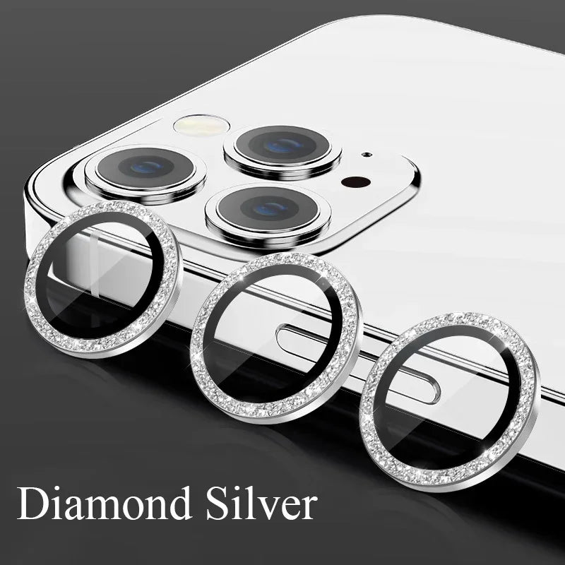 Glitter Tempered Glass Camera Lens Protector