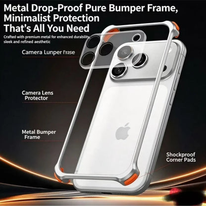 Aluminum Alloy Lens Protection Bumper Case for iPhone