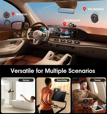 360° Magnetic Car Phone Mount with Vacuum Suction