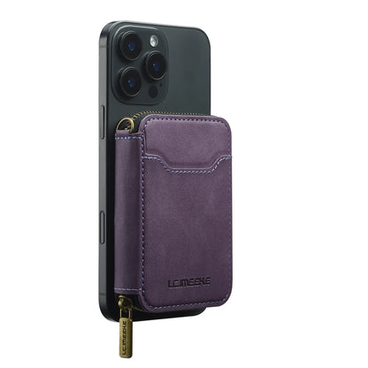 MagSafe Magnetic Zipper Leather Phone Wallet