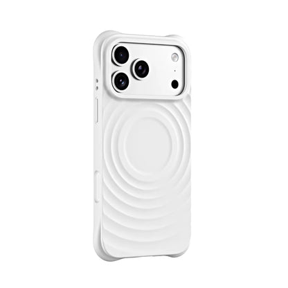 Wave Pattern MagSafe Liquid Silicone iPhone Case
