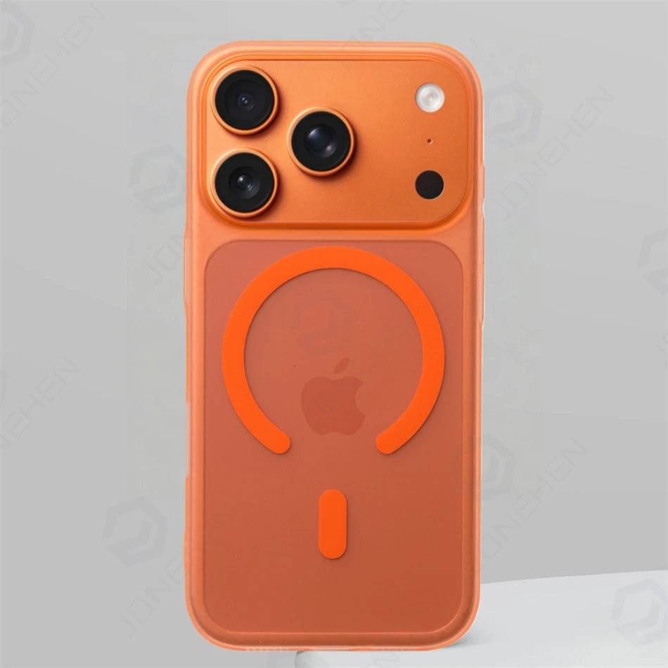 MagSafe Magnetic Frosted Matte Case for iPhone 17 Air 17 16 15 14 13 Pro Max