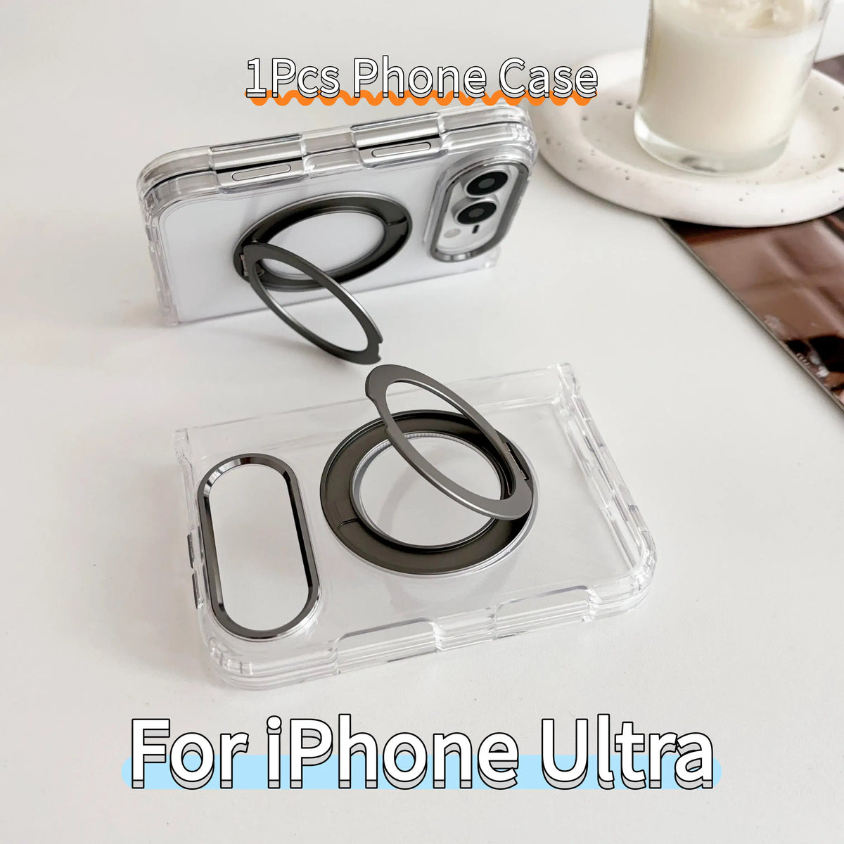 3-in-1 360° Magnetic Transparent Case for iPhone