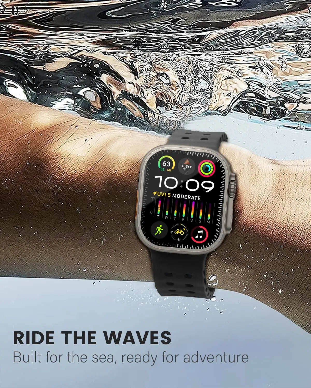 Sport Silicone Apple Watch Ultra Band