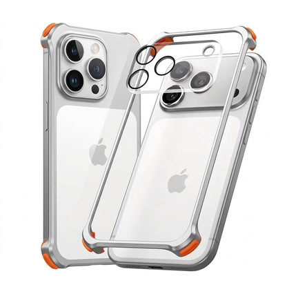 Aluminum Alloy Lens Protection Bumper Case for iPhone