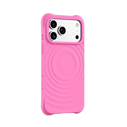 Wave Pattern MagSafe Liquid Silicone iPhone Case