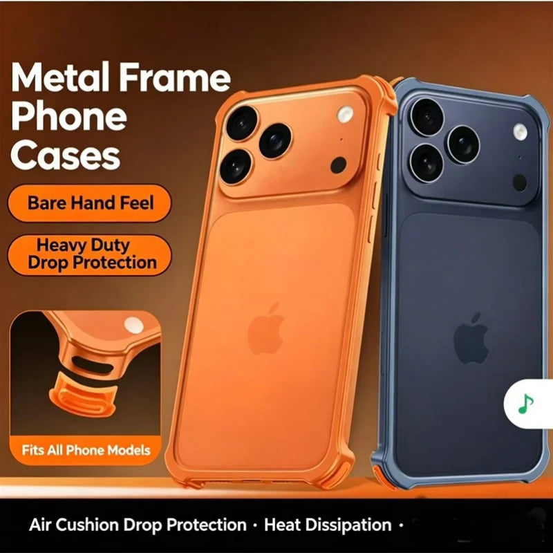 Aluminum Alloy Lens Protection Bumper Case for iPhone