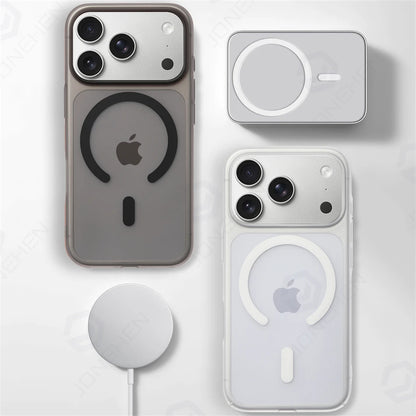 MagSafe Magnetic Frosted Matte Case for iPhone 17 Air 17 16 15 14 13 Pro Max
